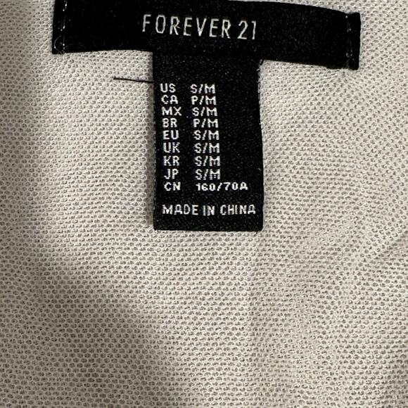 Forever 21 White Floral Embroidered Sheer Mesh Tunic Top Swim Cover S/M (flawed) - Picture 7 of 11